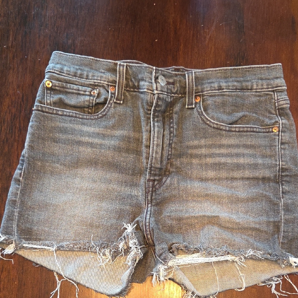 Levi's Gray Denim Shorts